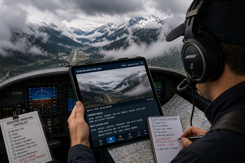Using Aviation Weather Cameras Effectively for Pilots
