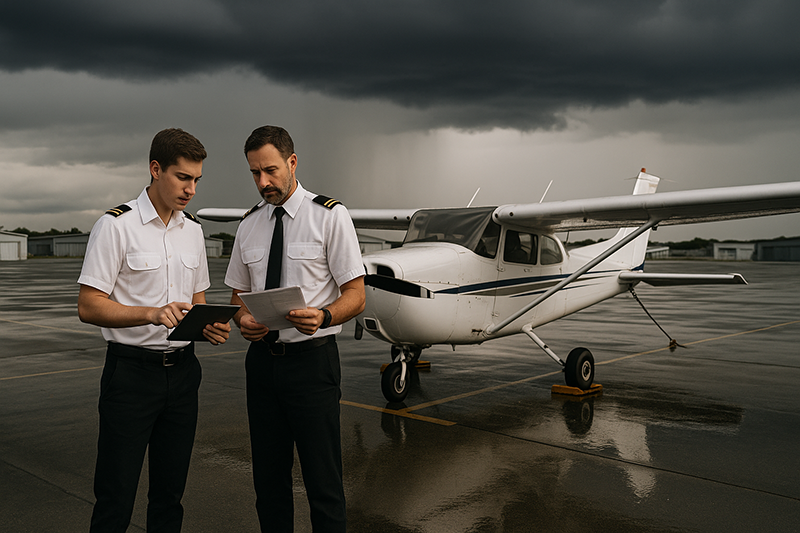 Delaying a Flight: When Waiting Is Safer