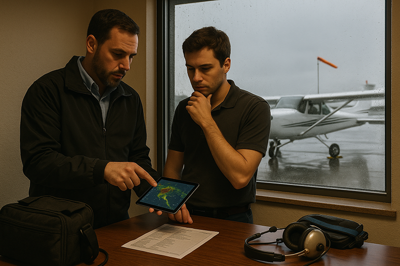 Delaying a Flight: When Waiting Is Safer