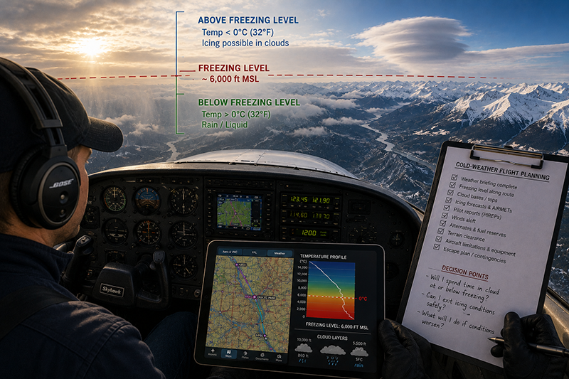 Freezing Levels in Flight Planning: Pilot Guide