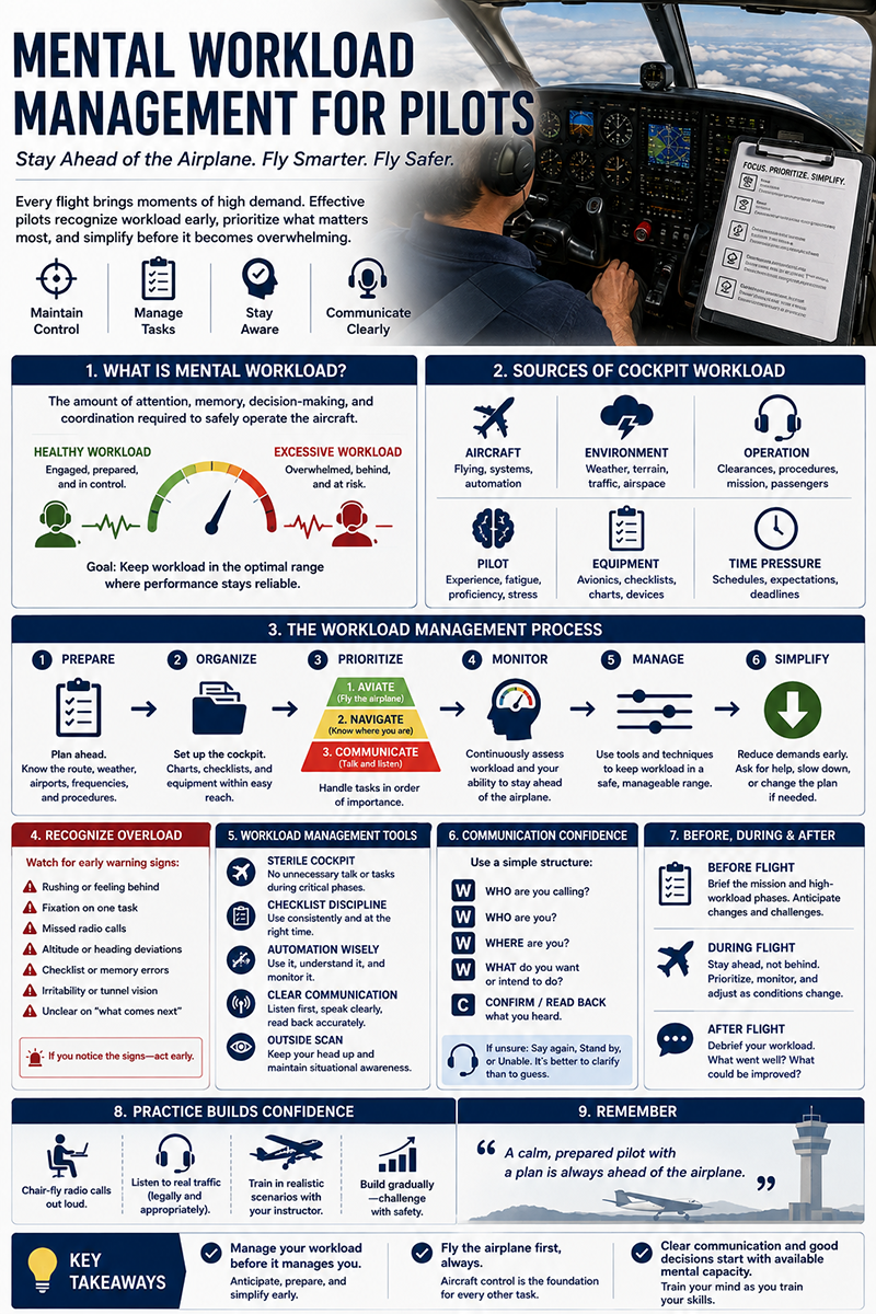 Mental Workload Management for Pilots