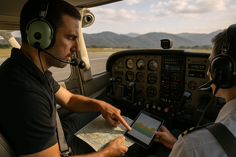 Terrain Risk Planning for Safer Pilot Route Decisions