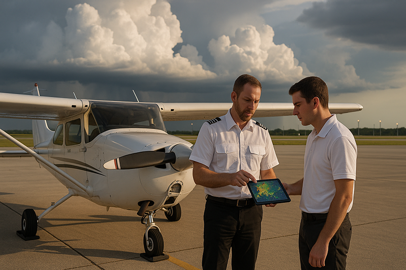 Thunderstorm Risk Along a Route: Pilot Weather Guide