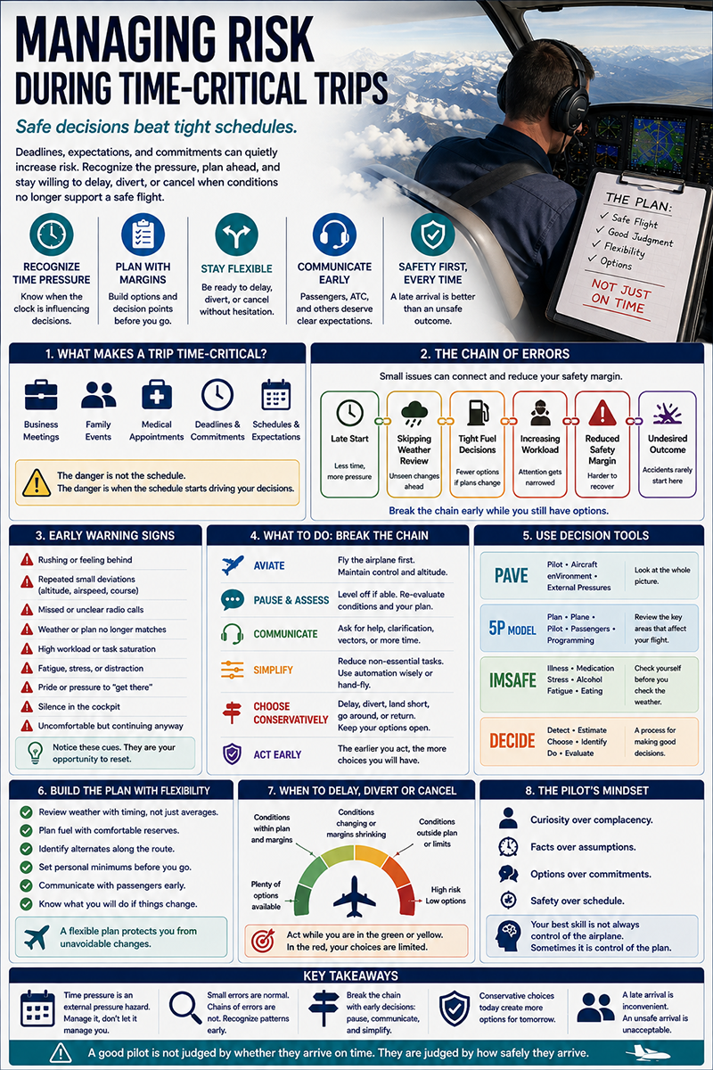 Managing Risk During Time-Critical Aviation Trips