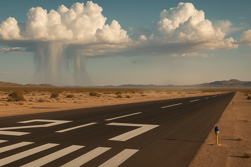 Virga and Evaporative Cooling: Pilot Safety Clues