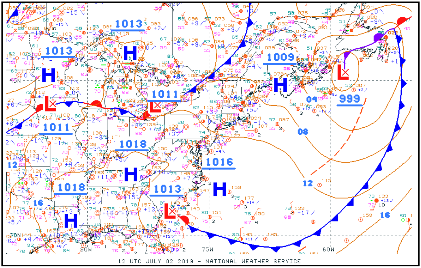 Figure 25-18. Unified Surface Analysis Chart Example (Enlarged Area)