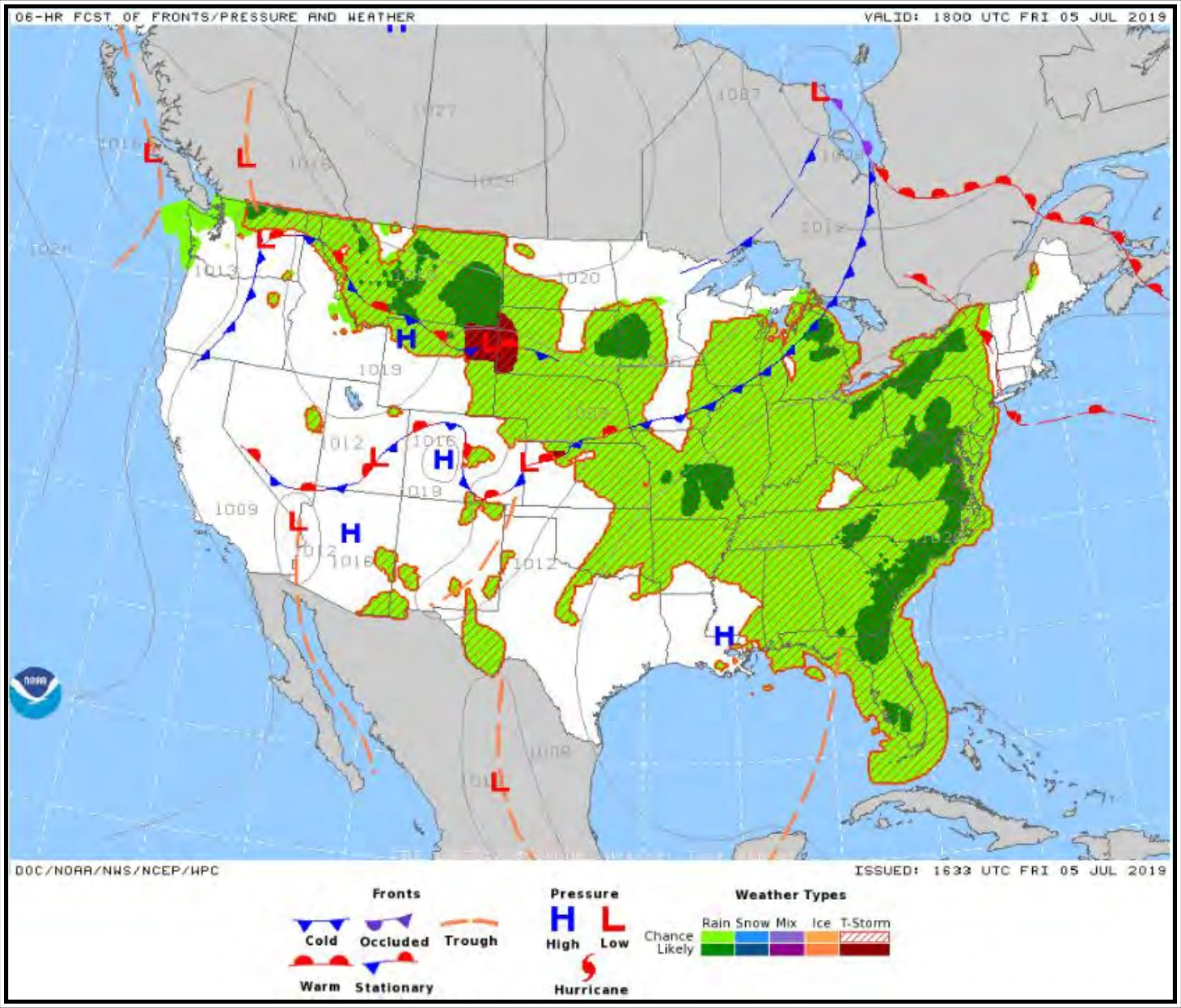 Figure 27-24. NDFD Short-Range Surface Prog Forecast—Example