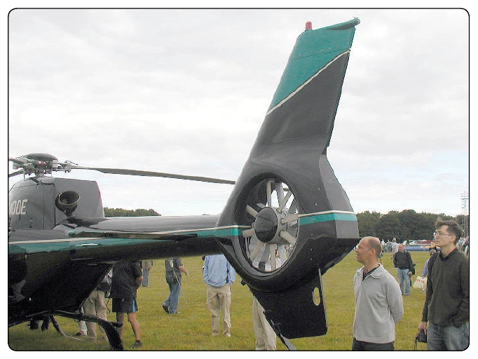 Figure 4-14. Fenestron or “fan-in-tail” antitorque system. This design provides an improved margin of safety during ground operations.