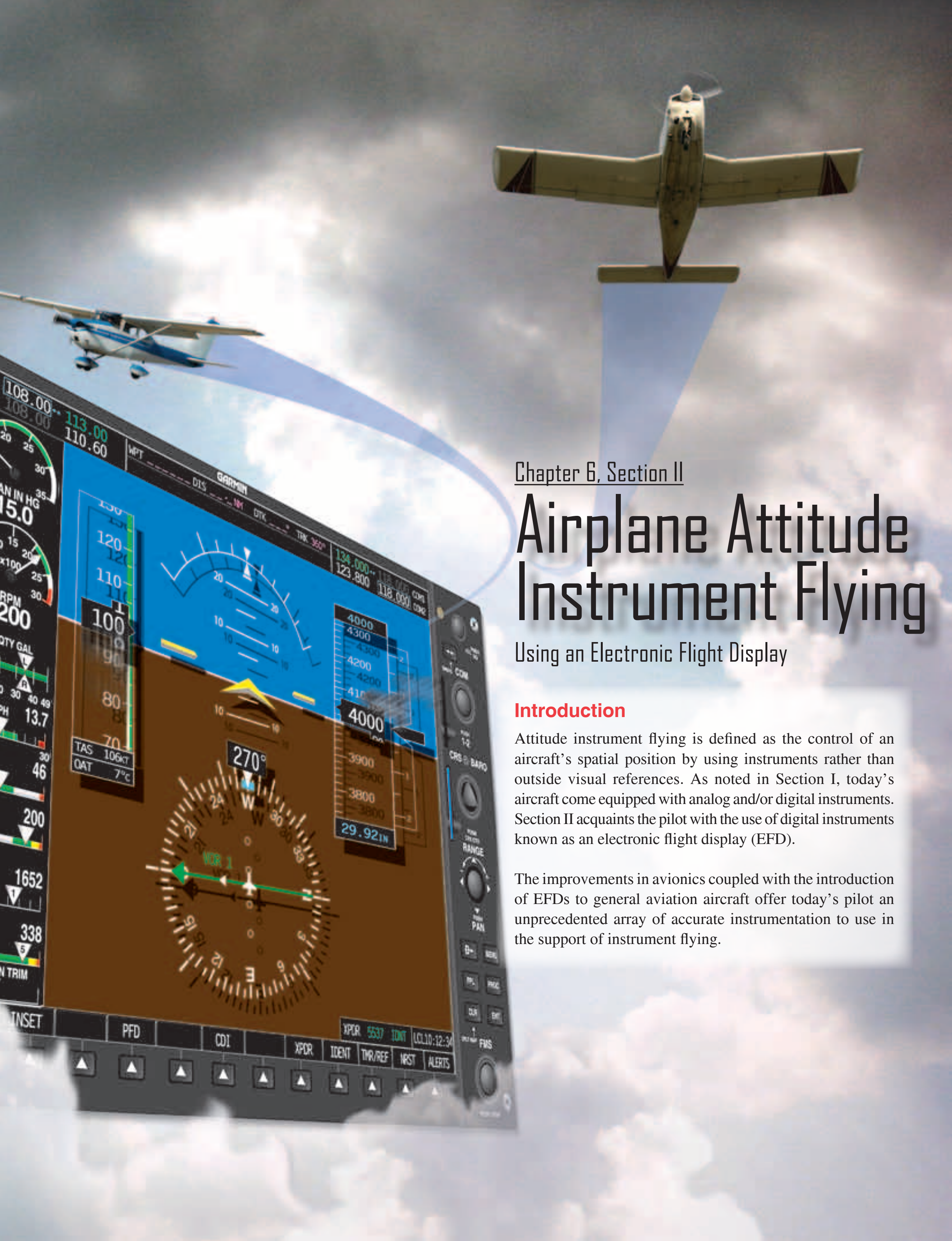 Chapter 6, Section II opener: Electronic Flight Display.