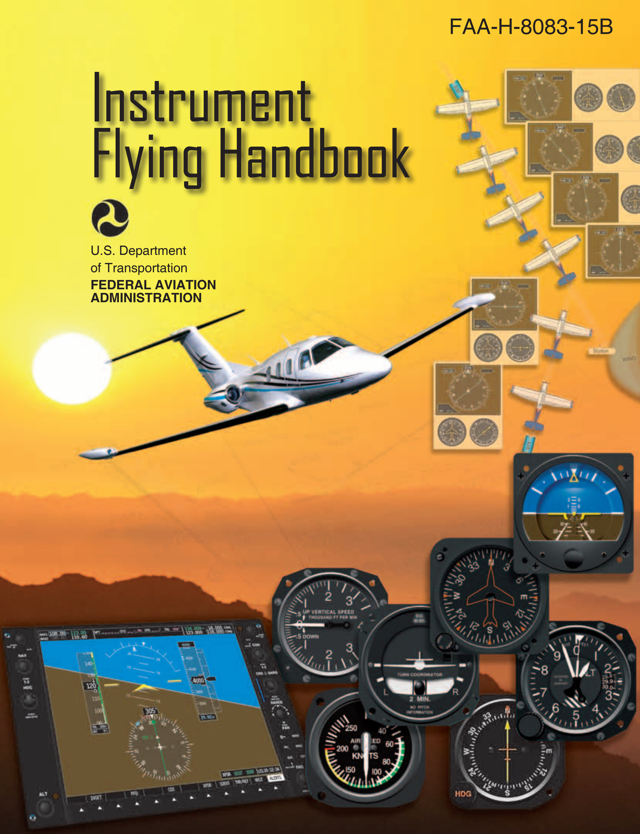 Front cover of the Instrument Flying Handbook, FAA-H-8083-15B.