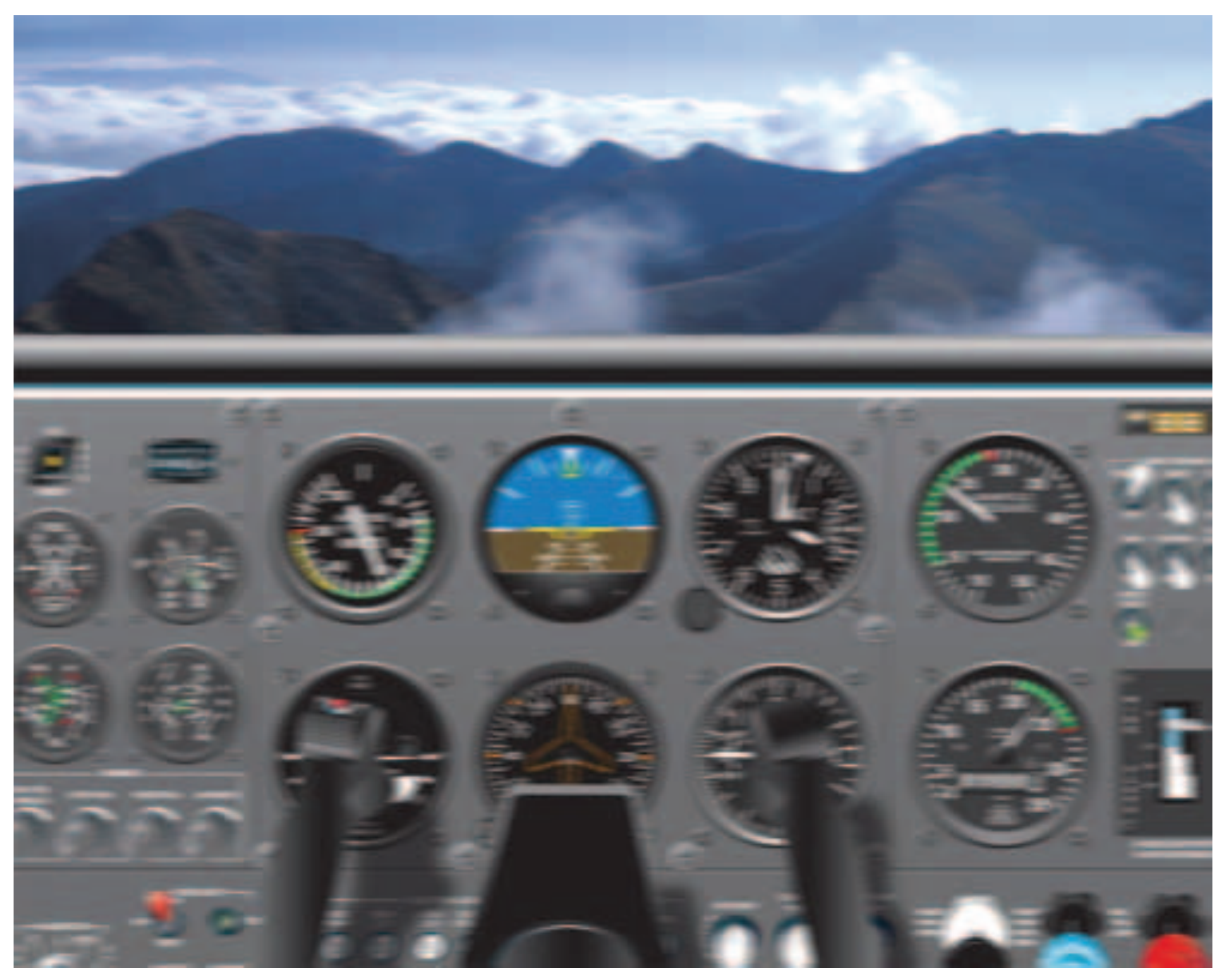Figure 10-14. Maintaining an instrument scan in severe turbulence can be difficult.