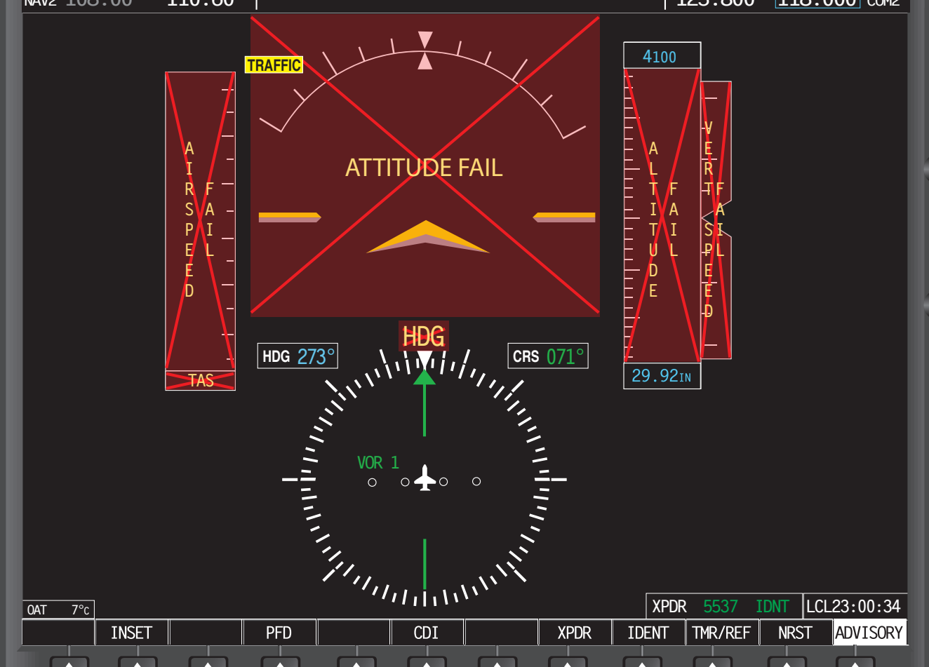 Figure 7-74. AHRS ADC failure.