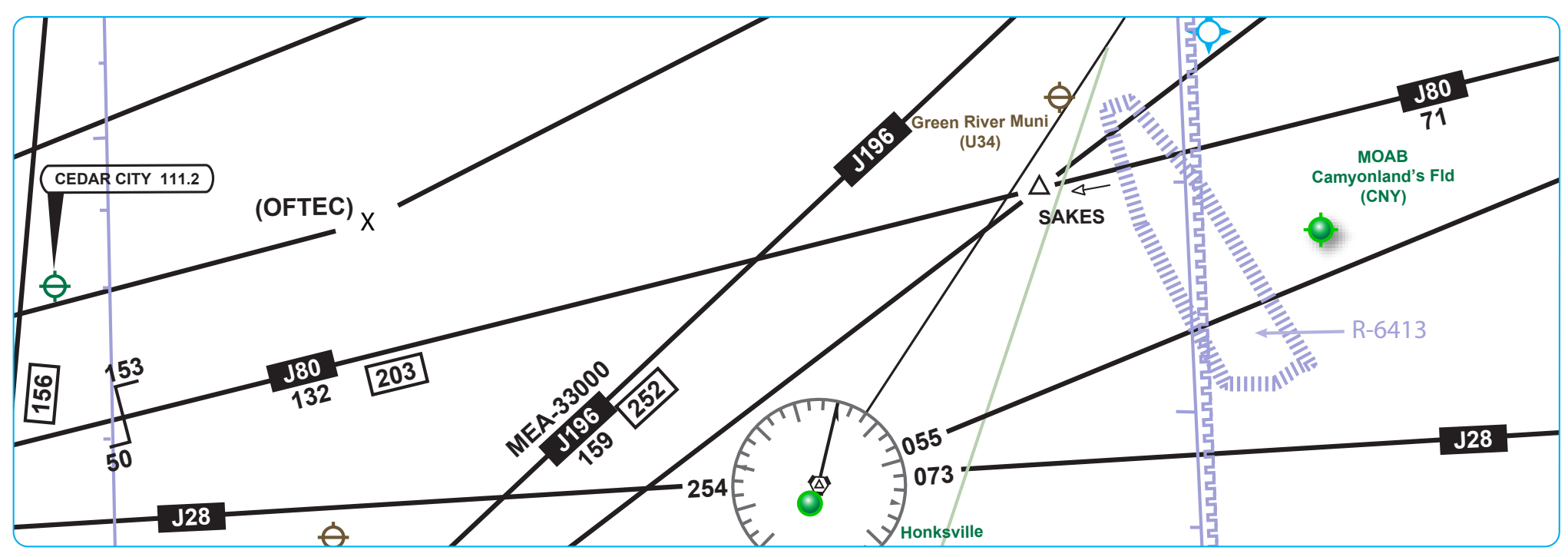 Figure 2-33. High altitude jet routes.