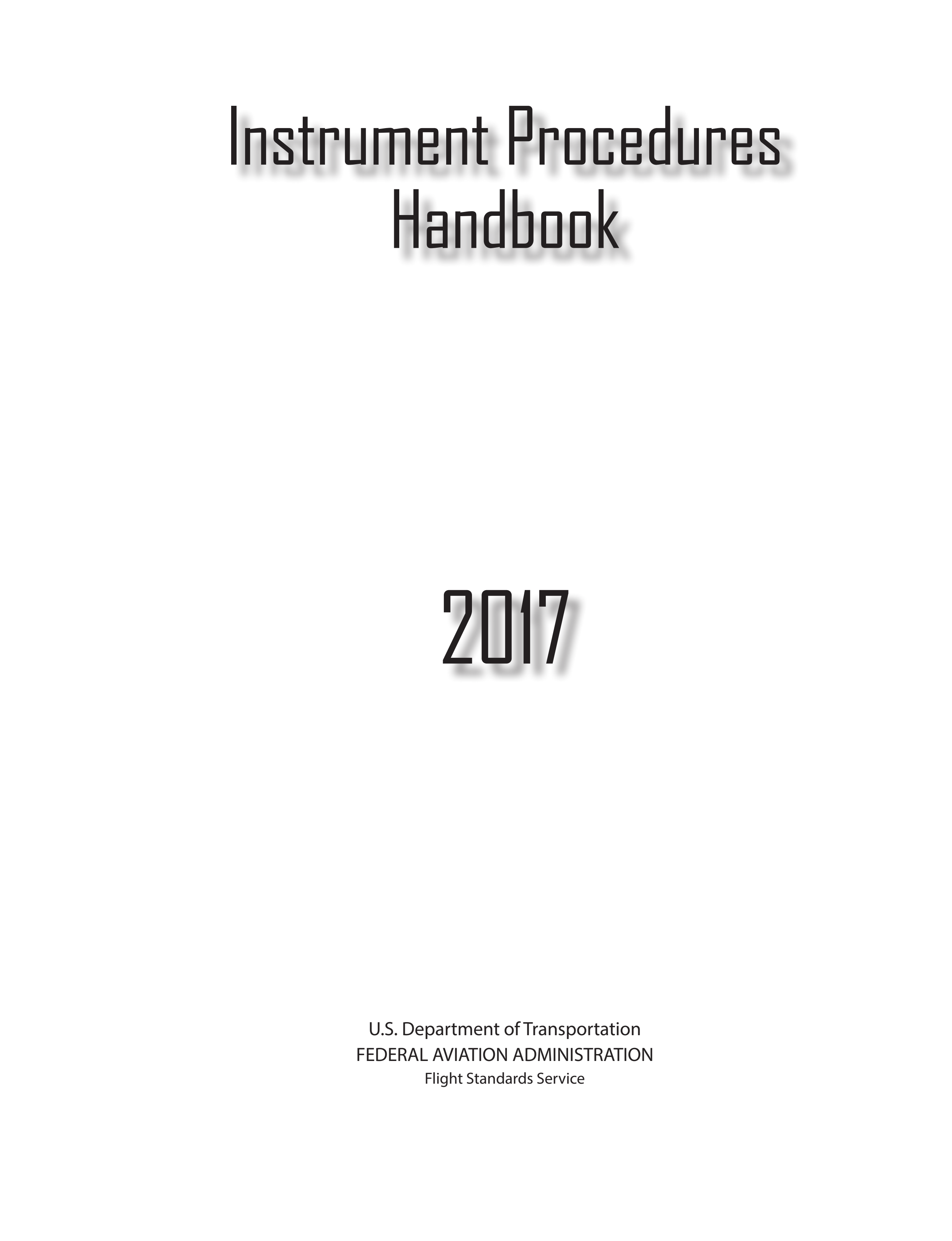 Title page of the Instrument Procedures Handbook, FAA-H-8083-16B.