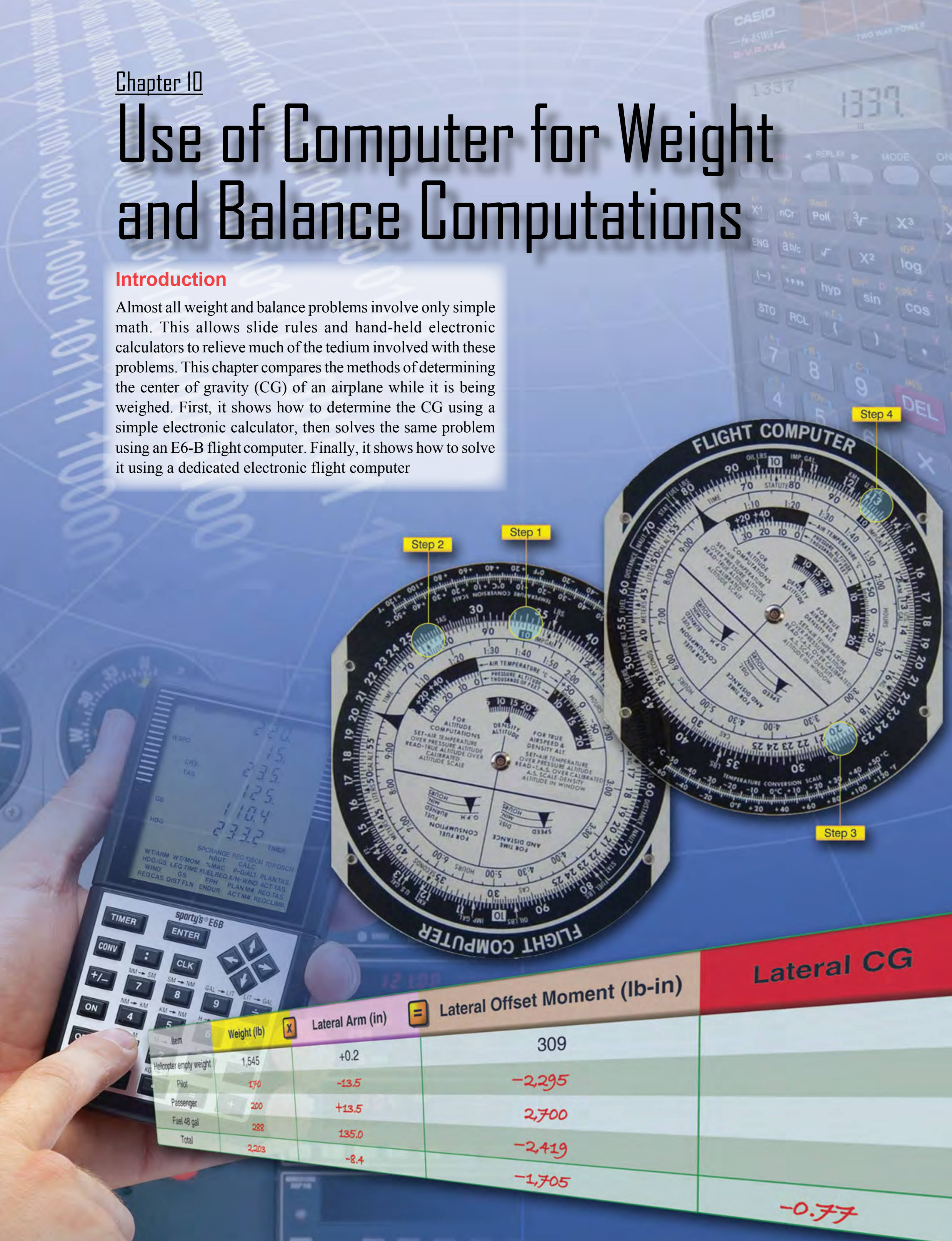 Illustrated opening page for chapter 10 of the Weight and Balance Handbook.